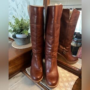 UGG Brown Heeled Boots